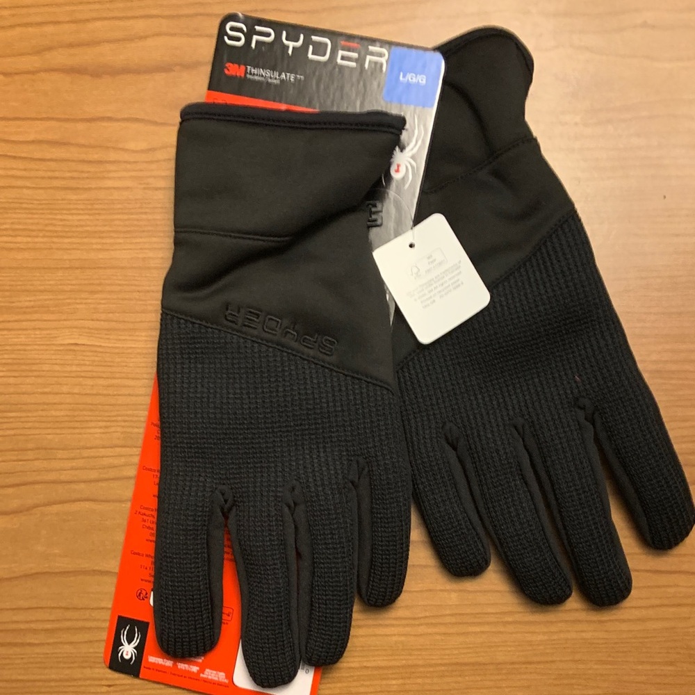 Spyder Men's Black Performance Gloves